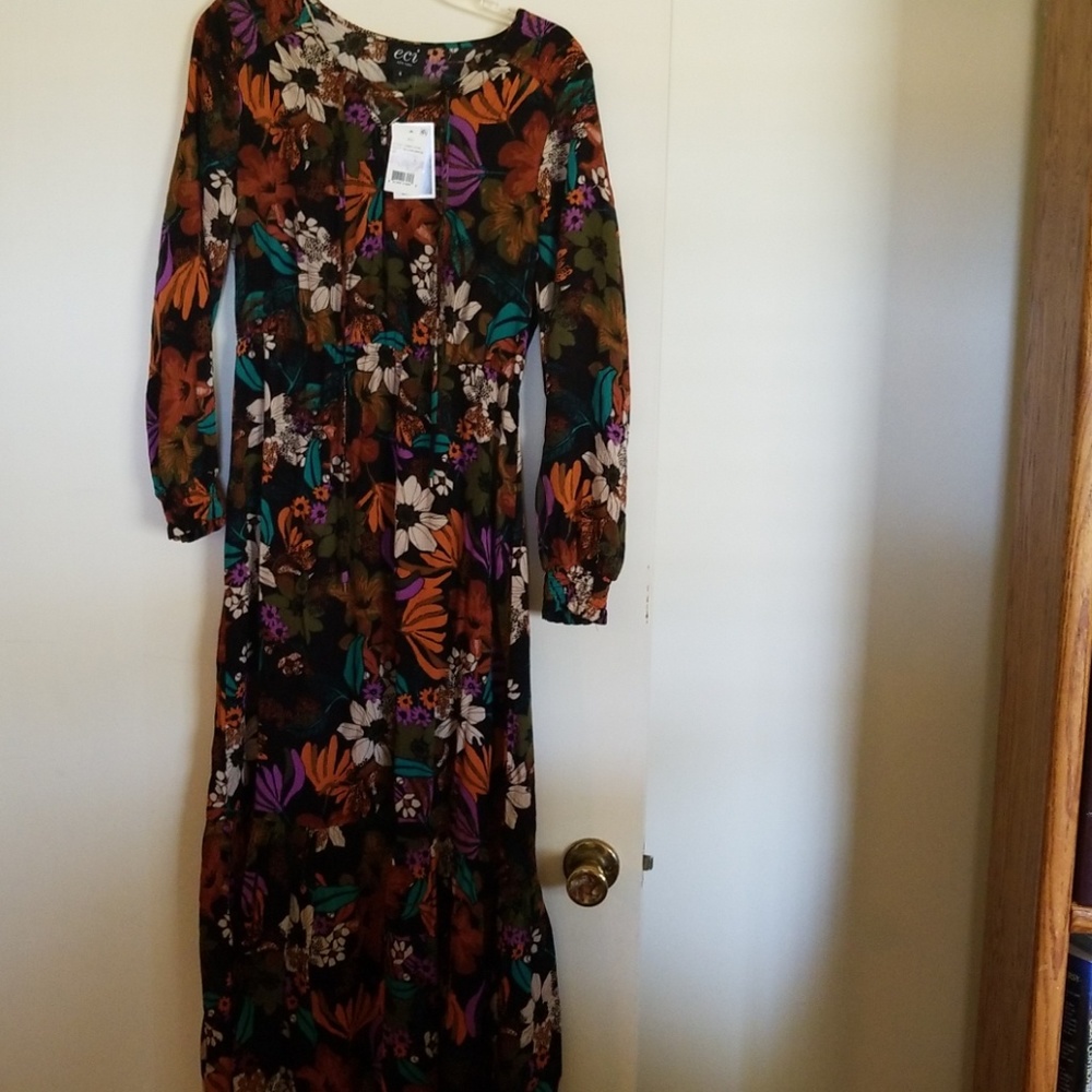 Long Sleeve Floral Dress